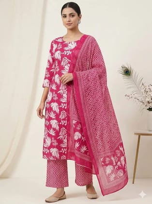 Stitched Cotton Sets Elegant Hand Block Printed Cotton Kurti Sets perfect for daily wear and festive occasions!Comfort fit | Soft breathable fabric | Beautiful hand block prints.1