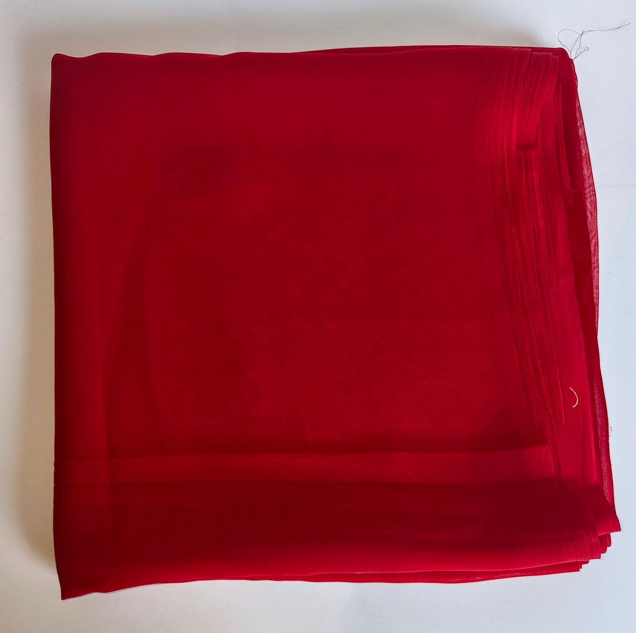 Red Chiffon Fabric by the Yard for Sewing, Apparel, and Home Decor