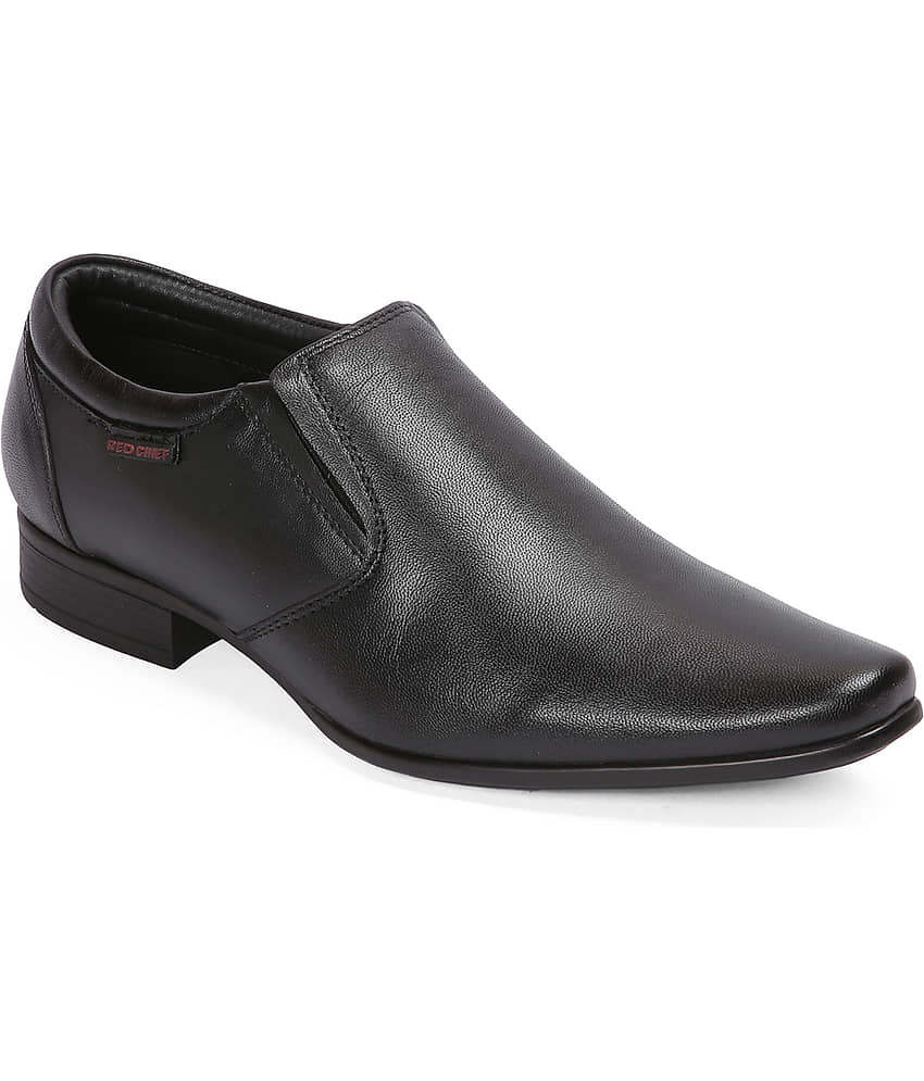 Red Chief - Black Men's Slip On Formal Shoes