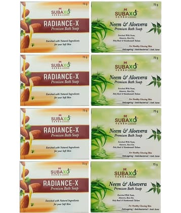 Subaxo - Antibacterial Soap for All Skin Type ( Pack of 8 )