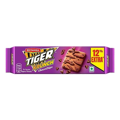 Britannia Tiger Krunch Chocochip Biscuits 63 Gms