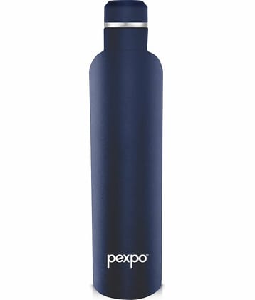 Pexpo 24Hrs Hot/Cold Flask Navy Blue Thermosteel Flask ( 750 ml )