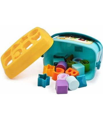 VBE Plastic First Block Shape, Sorter, Colors, ABCD Shape,  (Multicolor)