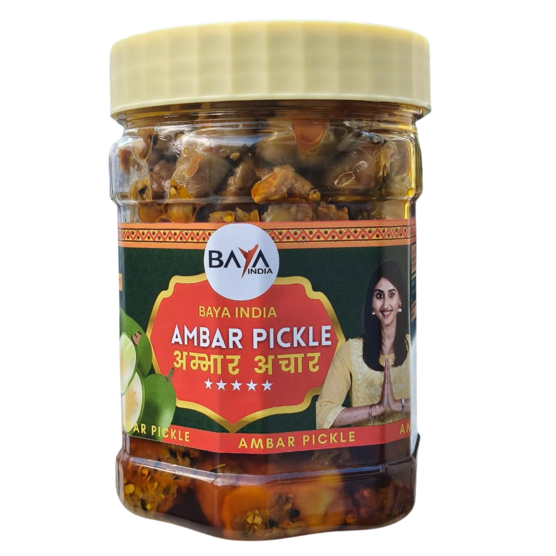 Baya India Ambar Pickle | 350g | Homemade Authentic Indian Achar | Traditional Recipe | No Preservatives | Spicy & Tangy Taste