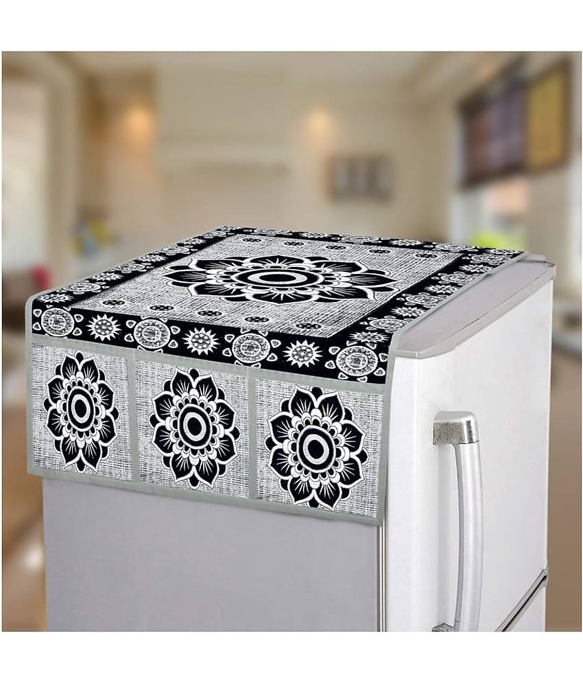 E-Retailer - Multicolor Polyester Fridge  Top Cover (Pack of 1)