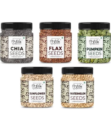 LILA DRY FRUITS 5 Superseed Combo 1250g Pack Chia, Flax, Pumpkin, Sunflower & Watermelon