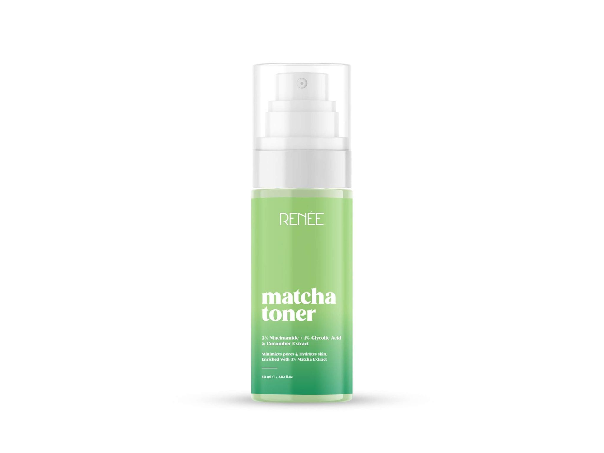 RENEE Matcha Refreshing Face Toner For Bright, Hydrated Skin - 60 ml