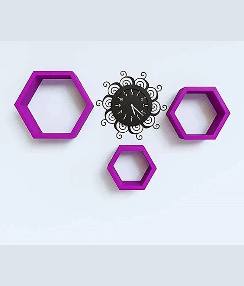 TFS Floating Shelves Purple MDF - Pack of 1