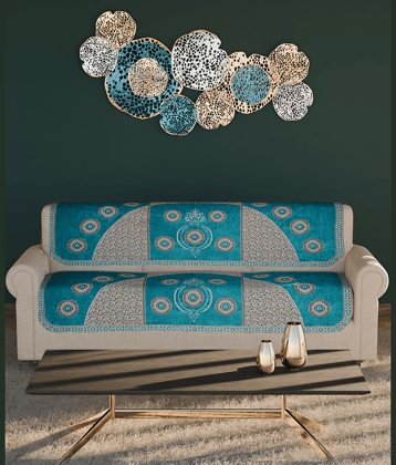 FURNISHING HUT 3 Seater Chenille Sofa Cover ( Pack of 1 )
