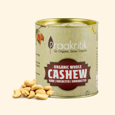 Praakritik Organic Whole Cashew W240 200g