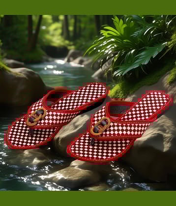 PM Traders Red Women's Flats