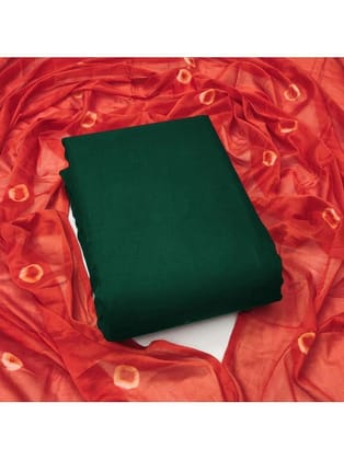 THE FAB FACTORY Unstitched Rayon Solid Dress Material - Green ( Pack of 1 ) - Green