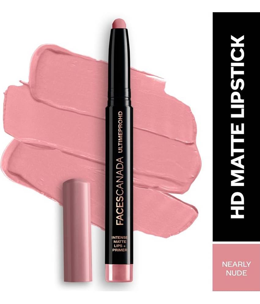 FACES CANADA Ultime Pro HD Intense Matte Lipstick + Primer - Tea Rose, 1.4g