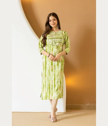 Kapadia Women Rayon Embroidered Straight Kurti ( Multicolor )