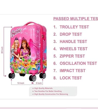 Barbie Kids' Suitcase - Sturdy & Adjustable Travel Luggageassorted colour