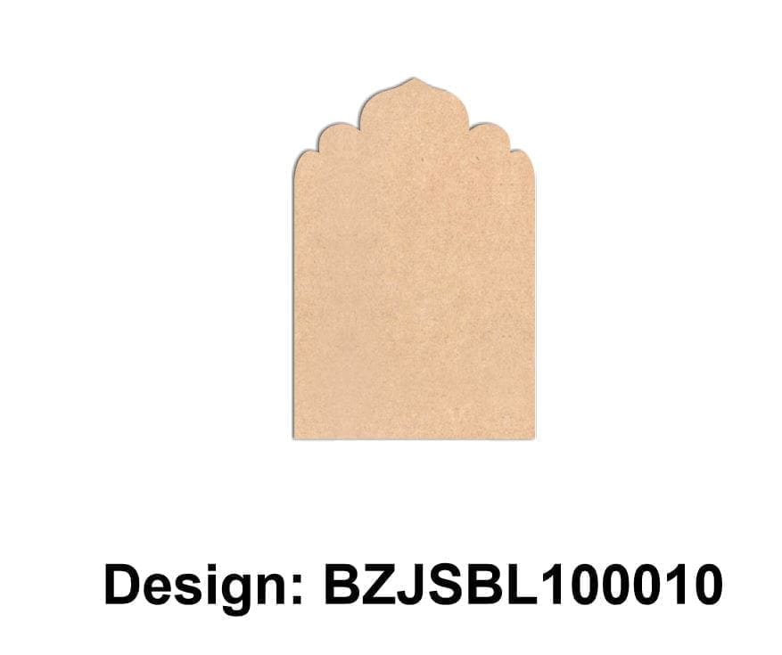 Brand Zero Plain MDF Diy Jharokha Base - Single Base Layer - Design BZJSBL10010 - Select Your Preference Of Size & Thickness