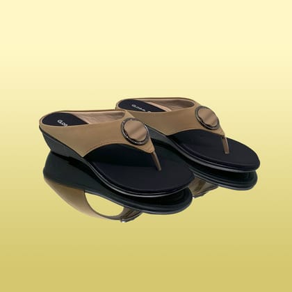 Beige Wedge Sandals-Beige / 36