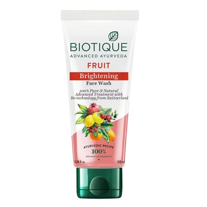 Biotique Fruit Brightrning Face Wash, 100Ml Biotique Fruit Brightrning Face Wash, 100Ml