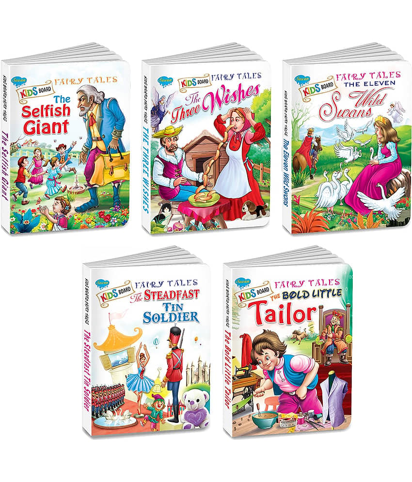 Fancy Story Board book Series&nbsp;| Pack of 5 Books (v2)  | Super jumbo combo for collecters and library Kids Board Fairy Tales books