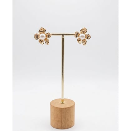 Earrings Golden Floral 