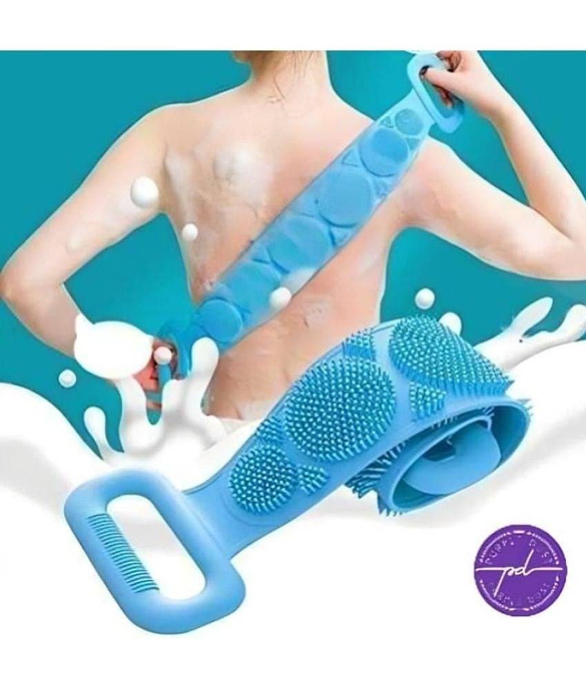 Silicone Body Back Scrubber Bath Brush Washer For Dead Skin Removal Men Women Double Side Brush (pack of 2)