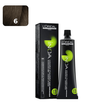 Loreal Inoa Ammonia Free Hair Color 60G 6 Dark Blonde
