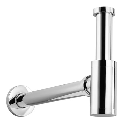 Orvos Bottle Trap, Brass Body with Stainless Steel Pipes, Heavy Dute Rounded, for Sinks and Wash Basins