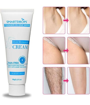 Smartdrops Natural Hair Removal Hair Removal Creams for Women 60 ( Pack of 1 )