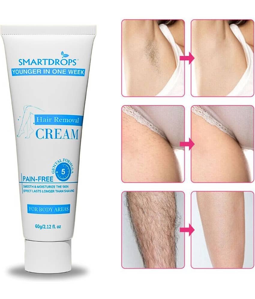 Smartdrops Natural Hair Removal Hair Removal Creams for Women 60 ( Pack of 1 )