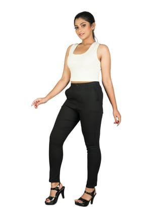 161RVT 4Cats Jumbo Size Trendy Straight Pants - Black