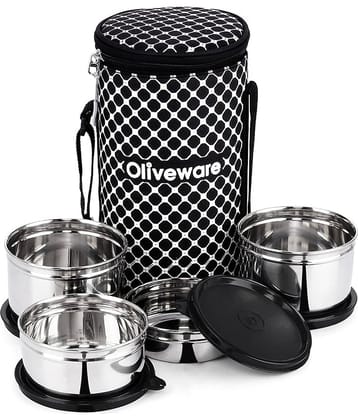 Oliveware Nexus Stainless Steel Lunch Box 4 - Container ( Pack of 1 )