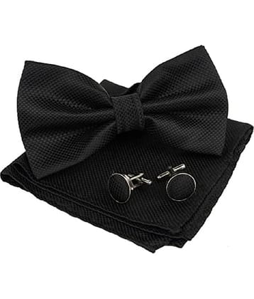 PENYAN Black Checks Rayon Necktie