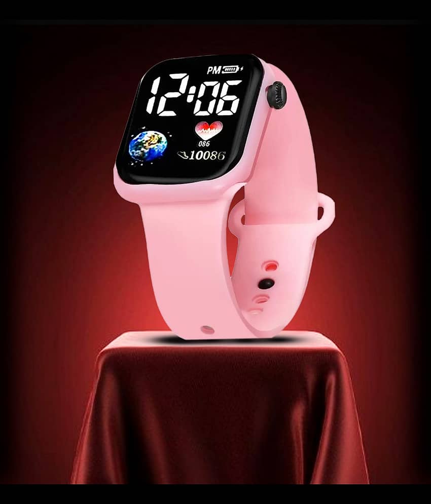 Fadiso Fashion Pink Silicon Analog Men's Watch
