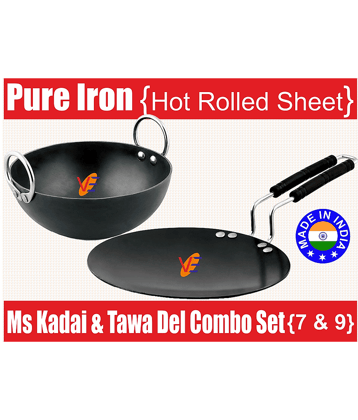 Veer Combo Kadai & Tawa 7 & 9 Cookware Set