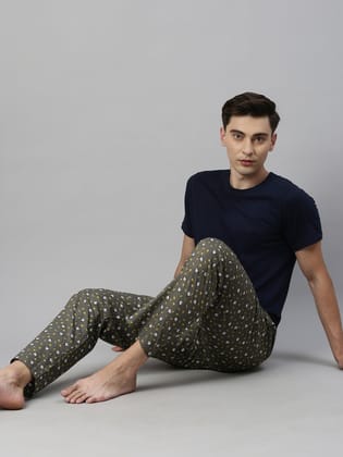 Black & Grey Assorted Night Suit-M