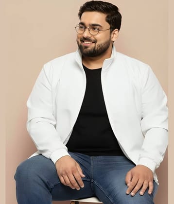 PLUS PARADISE Polyester Men's Windcheater Jacket - White ( Pack of 1 )