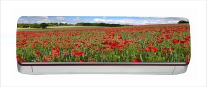 DreamKraft Beautiful Flower AC Sticker (Multicolor PVC Vinyl, 30cm X 91cm)