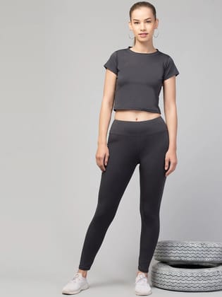 Latest Stylish High GSM Women Active Wear/Plain Gym Tights/Solid Yoga Pant For Womens & Girls - XL