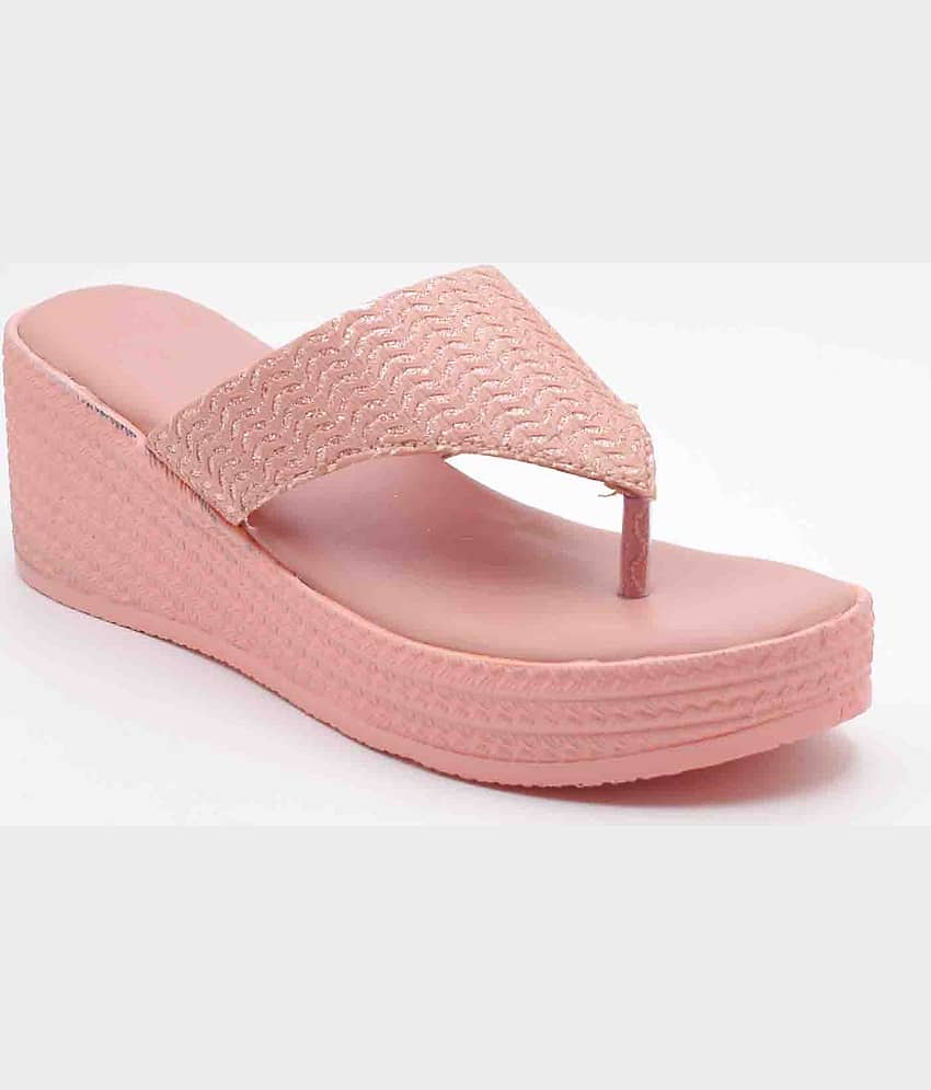 IndiForce Pink Women's Slip On Heels