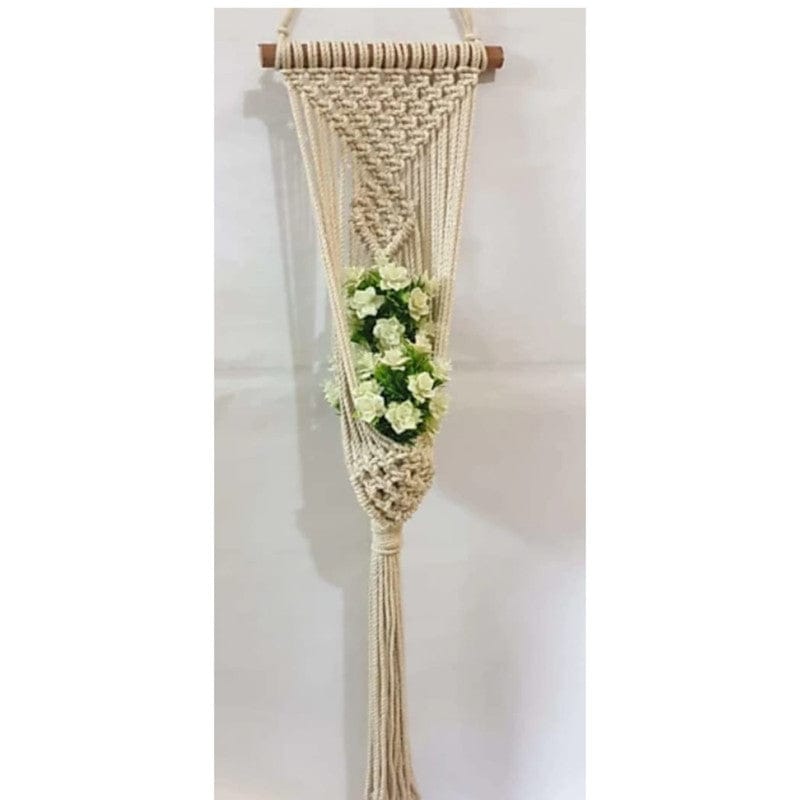 Single Pocket White Plant Hanger