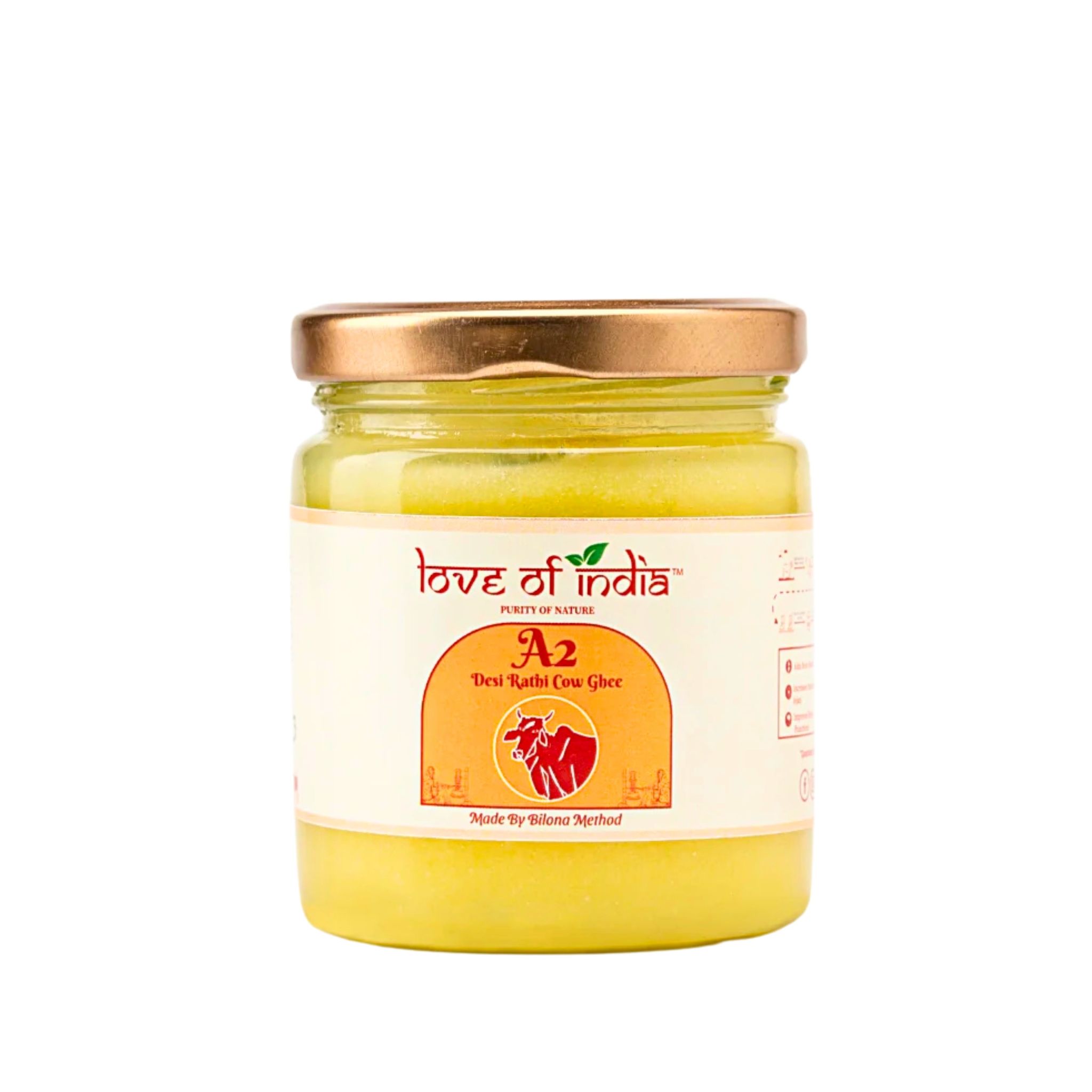 Love of India Desi Vedic Rathi Cow Ghee made by Bilona method 150ML
