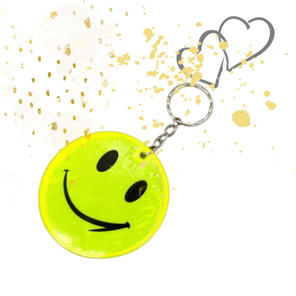 Smiley GID Key Chain - 6PC