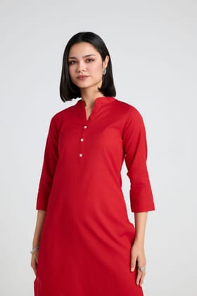 Idhika Linen Long Kurta-XS