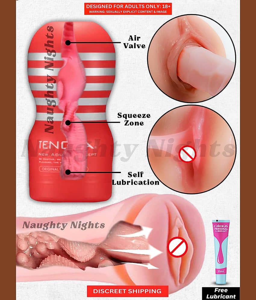 Male Masturbator Reusable Adult Sex Toys for Men Wet Vagina Stroker Flashlight for Boy Realistic Silicon Pocket Pussy with Free Lube – Naughty Nights