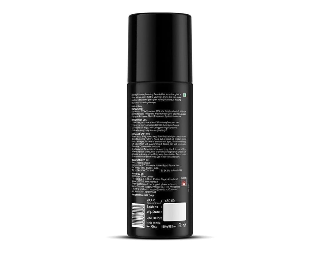 Beardo Strong Hold Hair Spray For Men
