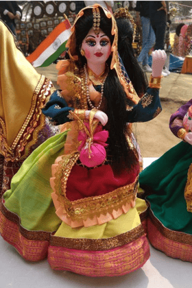 Doll Made with Wooden Bamboo