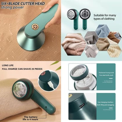 Electric Lint Remover, USB Rechargeable Fabric Defuzzer, Reusable Cordless Sweater Shaver can be Used Anywhere, Bobbling Remover for Clothes, Wool Pilling Lint Remover