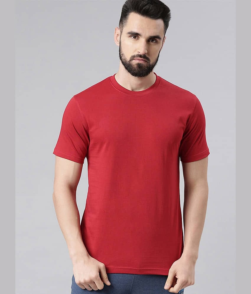 Veirdo Pack of 1 100% Cotton Regular Fit Men's T-Shirt ( Brown )