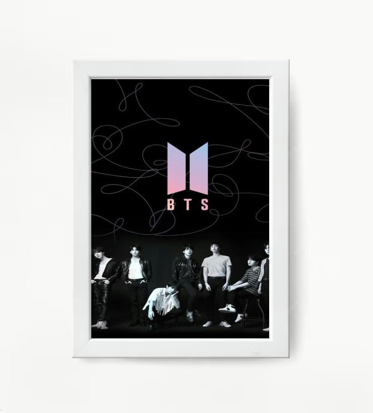 NOKKES Bts Army Bangtan Boy V suga J-Hope Jungkook Jin Jimin Rm 5X7 Inch Size Photo Frame Photo Home Office_EQW257