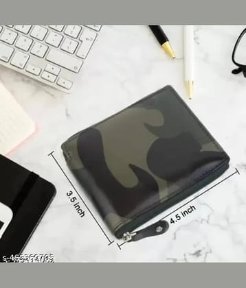 HABIBI PU Printed Men's RFID Wallet With 6 Slots For Card ( Multicolor , Pack of 1 )